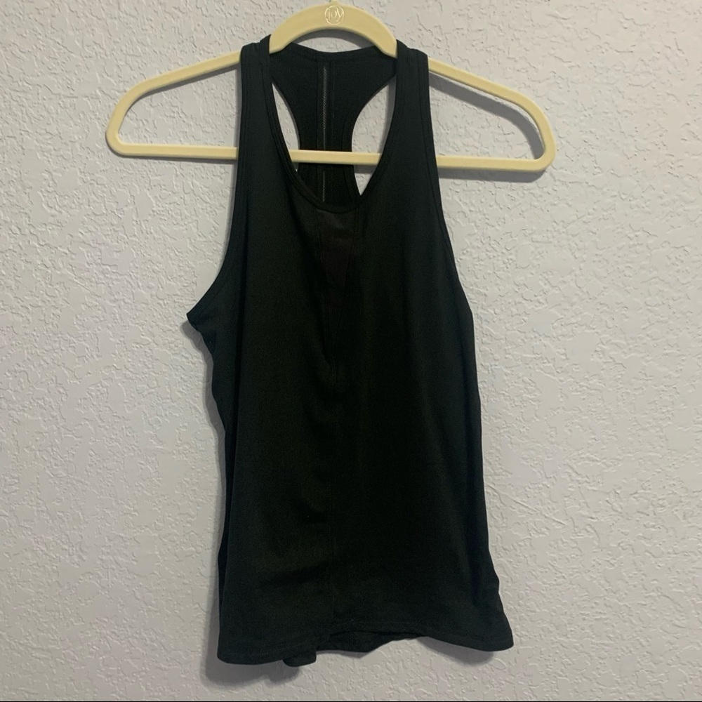 Zyia Active Effortless Black Mesh Racerback Tank Top